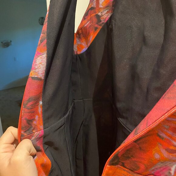 Pink Erdem Viscose/Cotton Floral Sheath Dress - GUC w/ minor zipper flaw - Picture 10 of 12